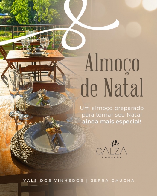 Almoço de Natal na Pousada Calza - 25/12