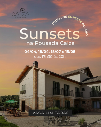 Sunset na Pousada Calza